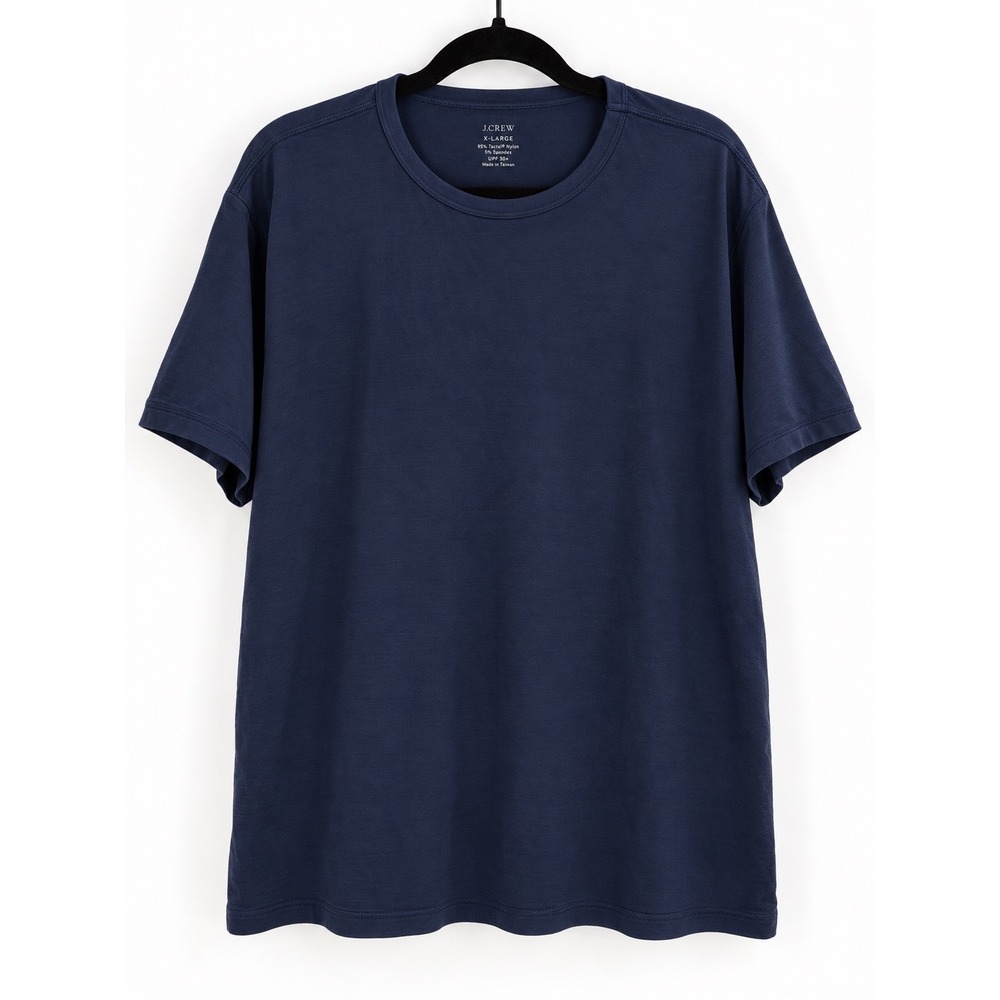 J.Crew Swim Shirt Mens XL Navy Blue UPF 50+ Rash Guard Rashguard Minimalist
